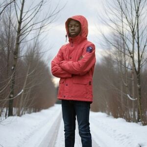 Vintage Shop Antarctica Explorer II Red Boys Jacket.